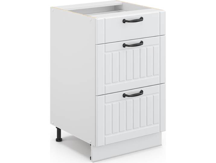 Meuble cuisine Vicco Fame-Line Blanc campagne 50cm sans PT\, Model 36024