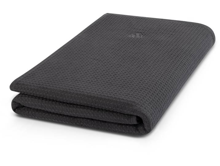 Duschtuch ROSS Waffelpique , grau (anthrazit), B:70cm L:140cm, Frottier, Baumwolle, Handtücher, Duschtuch, 100% Baumwolle