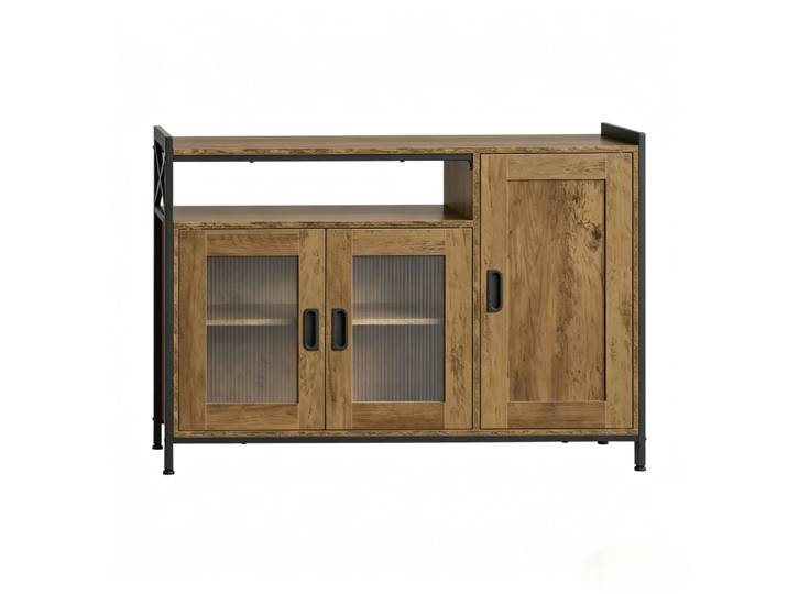 Buffets en bois d'ingénierie avec rangement marron 110x33x75 cm