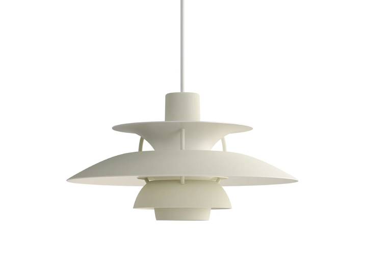 Louis Poulsen - PH 5 Pendelleuchte, monochrome pale pewter