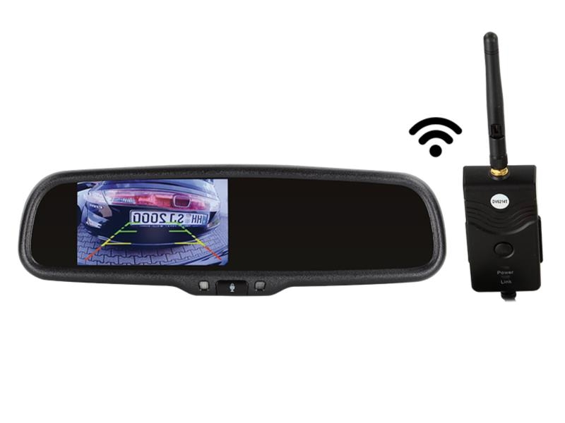 ACV 4.3 Zoll Spiegelmonitor inkl. 2.4GHz Digital Video Transmitter