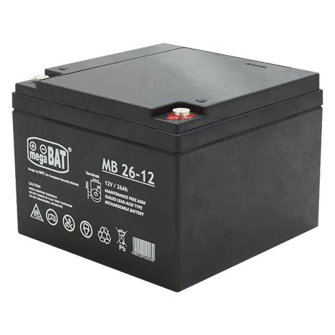 Megabat MB 26-12 USV-Batterie Plombierte Bleisäure (VRLA) 26 Ah (MB 26-12)