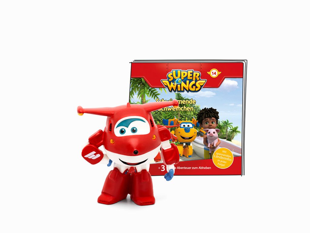 tonies 10000129 Super Wings - Schwimmende Schweinchen (Blau, Rot, Weiß)