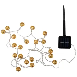 Pauleen Paulmann Lichterketten Solar Glamour IP44 2,8m 3000K 5,5lm Gold 48183