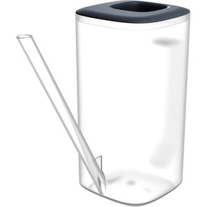 Prosperplast Gießkanne Tubi, transparent / anthrazit, Kunststoff, 1,6 Liter