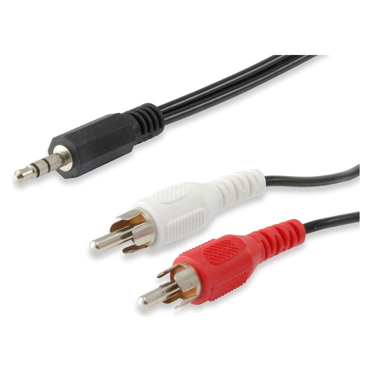 equip 3.5mm - 2x RCA (2 m, AUX Kabel, Cinch Kabel) (14709207)