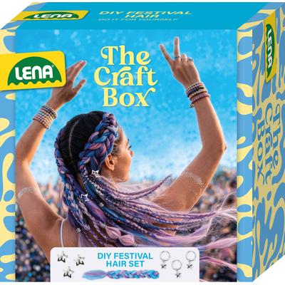 Kreativset LENA "The Craft Box, DIY Festival Hair Set", bunt, Kreativsets, Kinder
