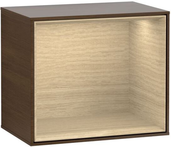 Villeroy und Boch Finion Regalmodul FD10PCGN 41,8x35,6x27cm, Regal Oak Veneer, Walnut veneer