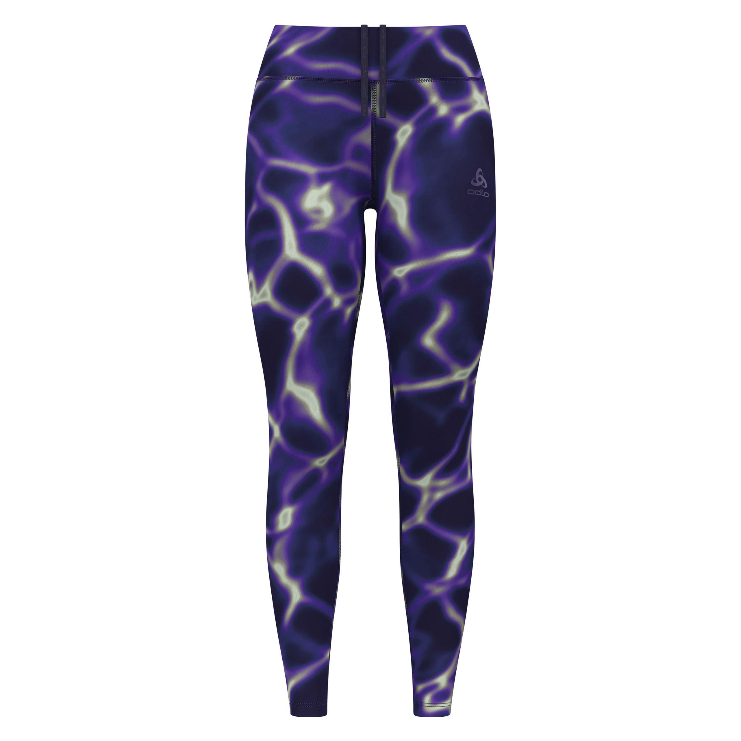 Odlo Women's Zeroweight Print Tights (S) (32395121121S)