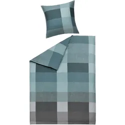 Bettwäsche KORA Satin (BL 135x200 cm) - türkis - BL 135x200 cm