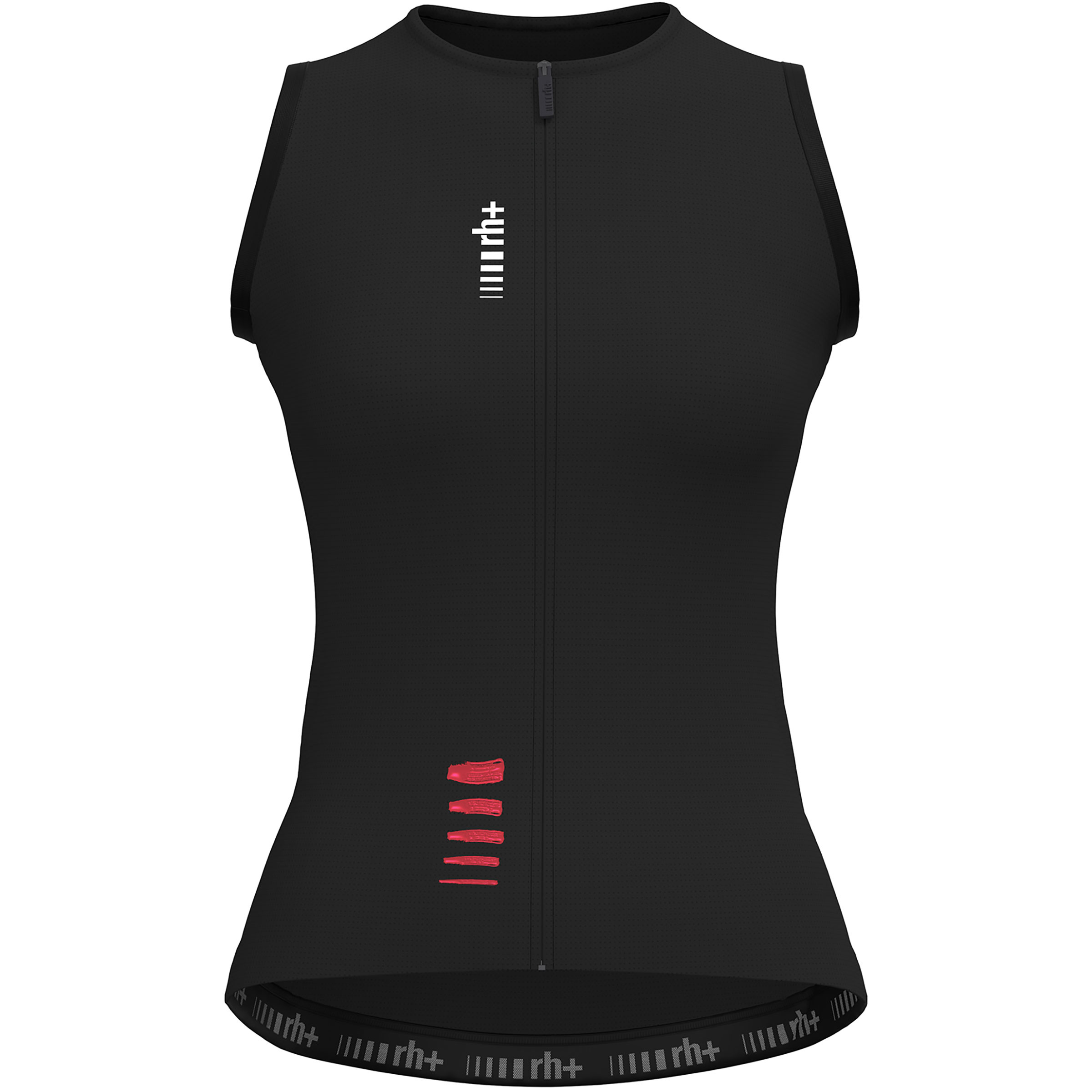 RH+ Aries Sleeveless Trikot Damen Radtrikots schwarz Größe S Rennrad Widerstandsfähig