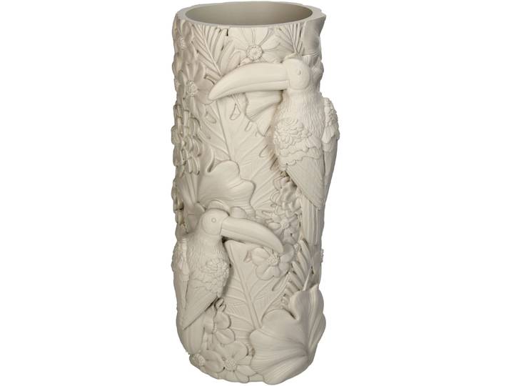 Vase Myko Beige Polyresin D 13.5 cm H 29.5 cm