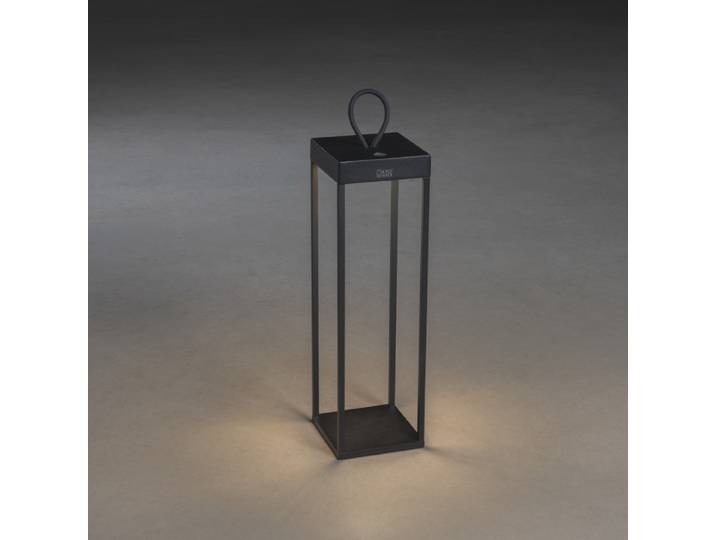 Zwarte terraslamp Ravello oplaadbaar KonstSmide - 7812-750