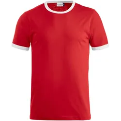 CLIQUE Nome T-Shirt 3500 - rot/weiss XS