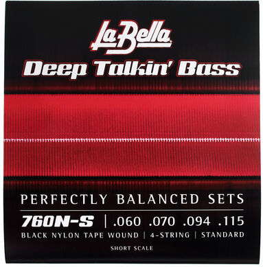La Bella 760N-S Black Nylon Tape