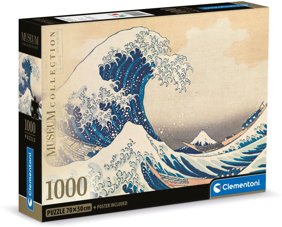 Clementoni Pussel 1000 Bitar Museum Collection Hokusai The Great Wave