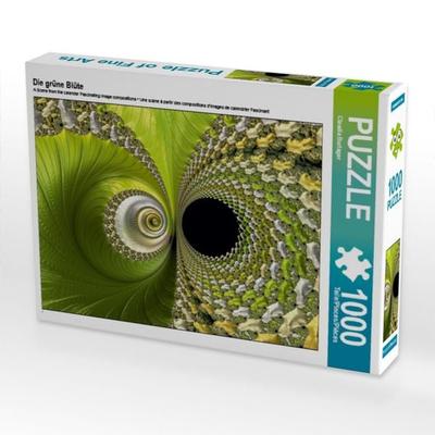 CALVENDO Puzzle Die grüne Blüte | 1000 Teile Lege-Größe 64x48cm Foto-Puzzle für glückliche Stunden