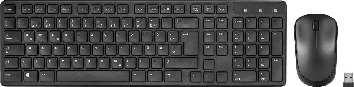 SPEEDLINK SIGNIUM kabelloses Deskset - QWERTZ DE - schwarz SL-640303-BK