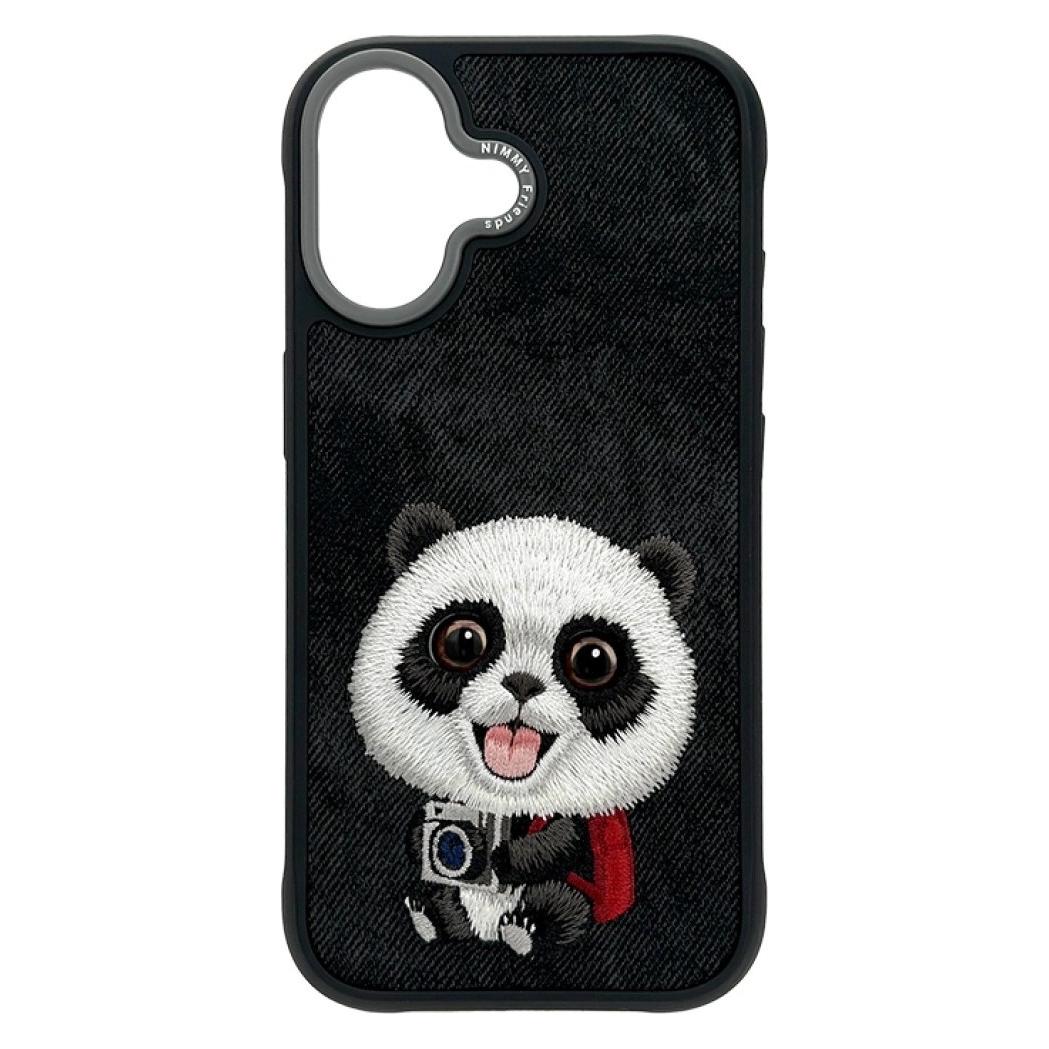 Nimmy Etui Big Eyed Pet 2.0 Panda do iPhone 17 czarny (Apple iPhone 17) (NIM000241)