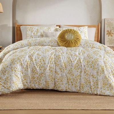 Mytex Llc Selma Comforter Bed Set Golden Yellow, King, Golden Yellow