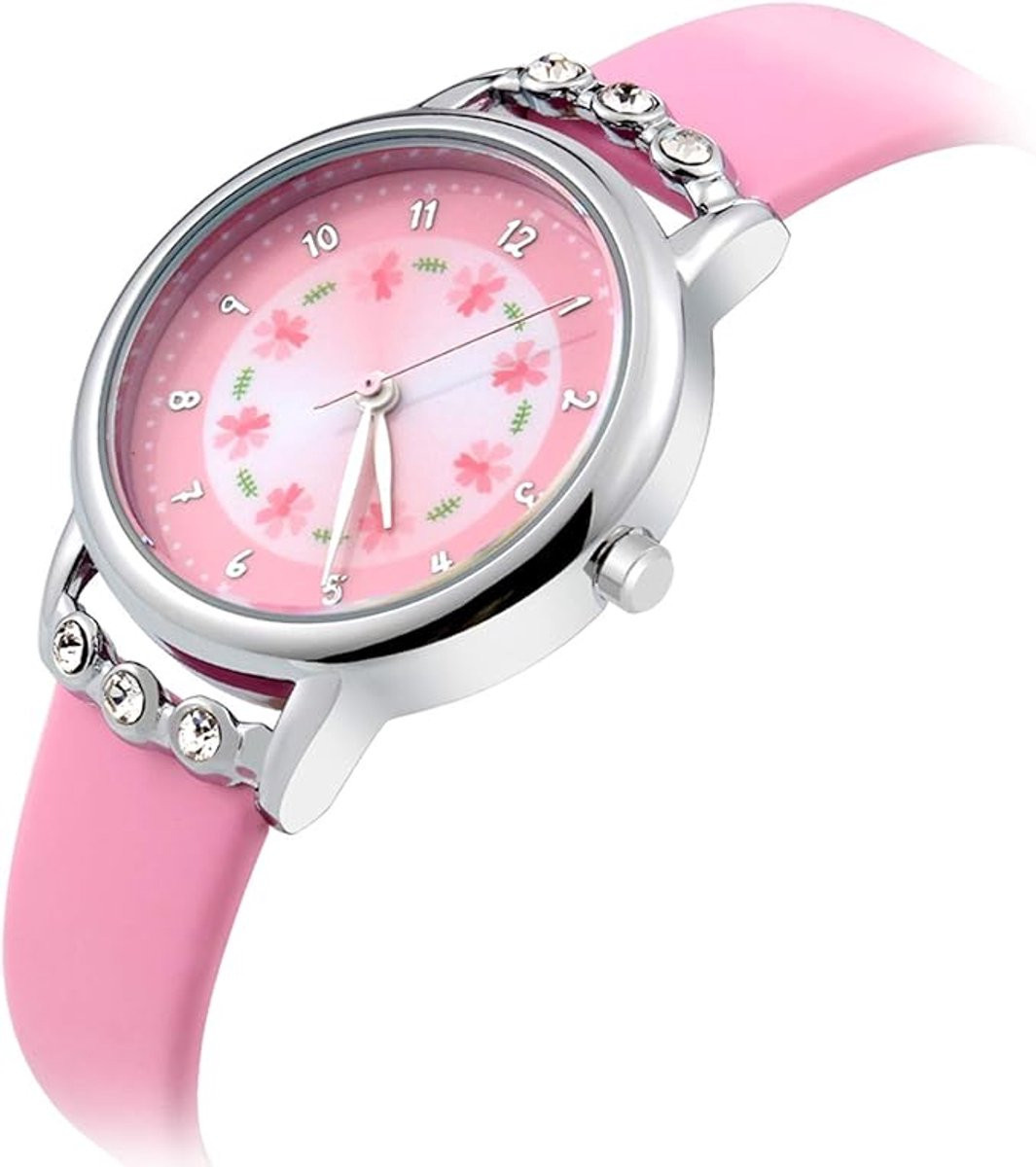 Roze waterdicht quartz polshorloge voor meisjes