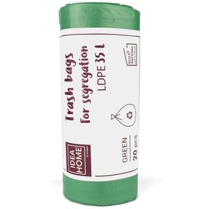 Idea-Home Müllbeutel 35 Liter, grün, 20 Stück