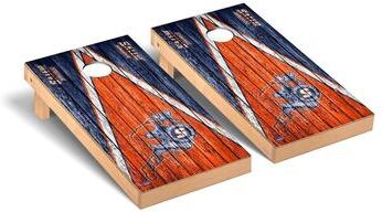 Skip's Garage Salem State Vikings Weathered Cornhole Board Set