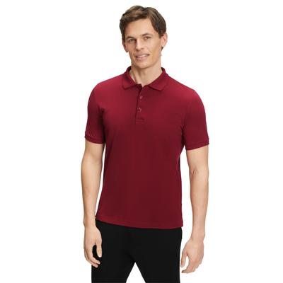 Poloshirt FALKE "Essential Cotton", Herren, Gr. 4XL, rot (wine (8010)), Shirts