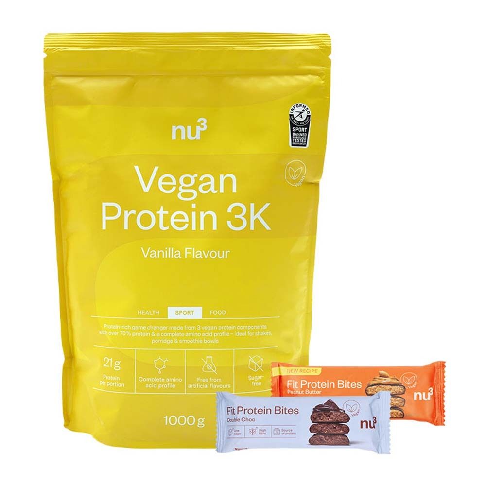 nu3 Vegan 3K Vanille + Fit Bites 1 St Set