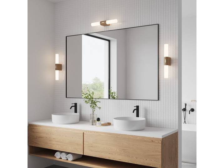 Helva Double Basic Applique Murale Wood Foil - Nordlux - Salle de bains - Plastique - Multi-ampoules