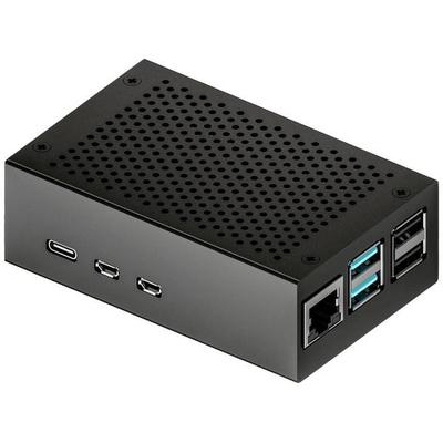 Joy-it RB-AlucaseP5-01B SBC-Gehäuse Raspberry Pi® Aluminium Schwarz