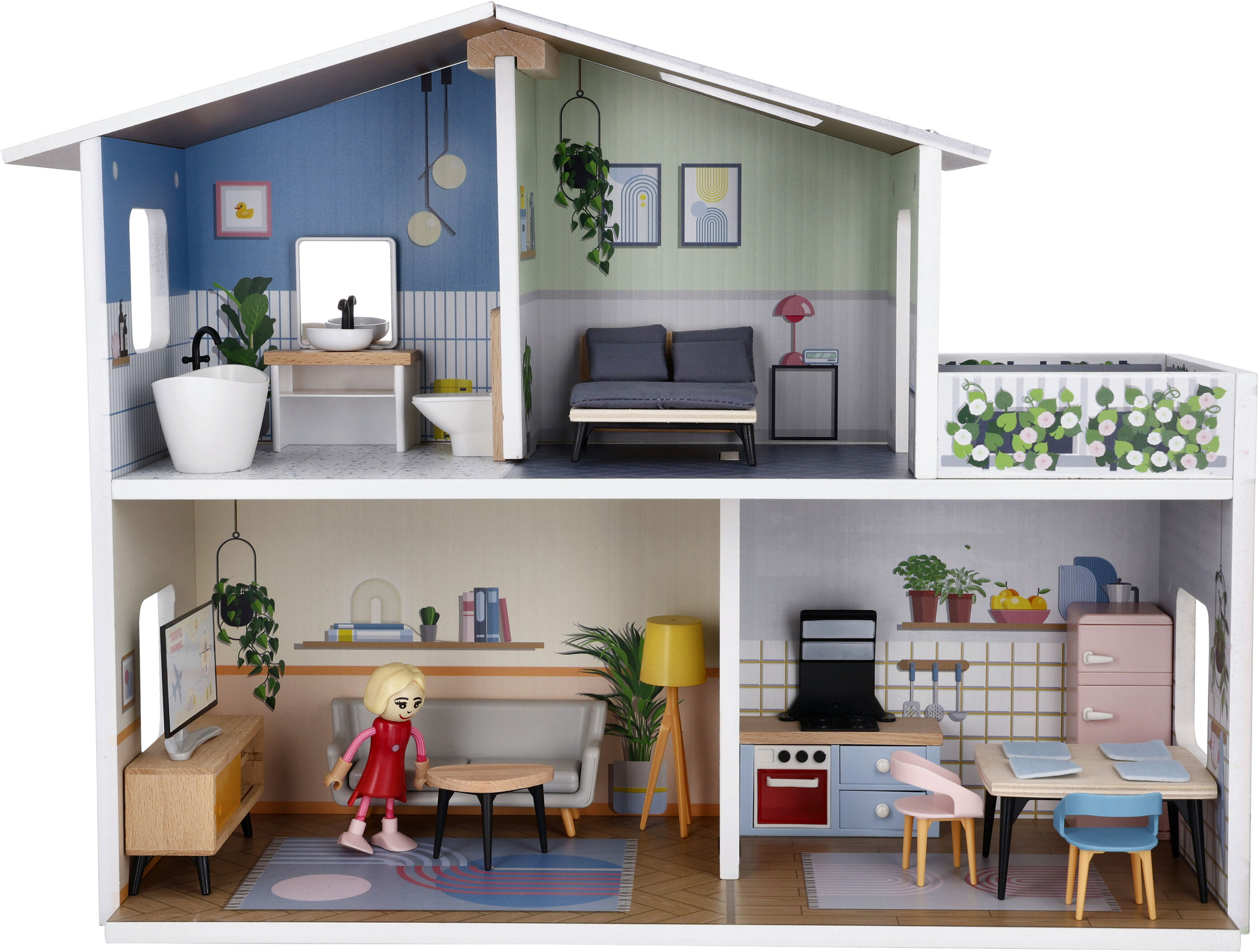 LUPILU® Holz-Puppenhaus