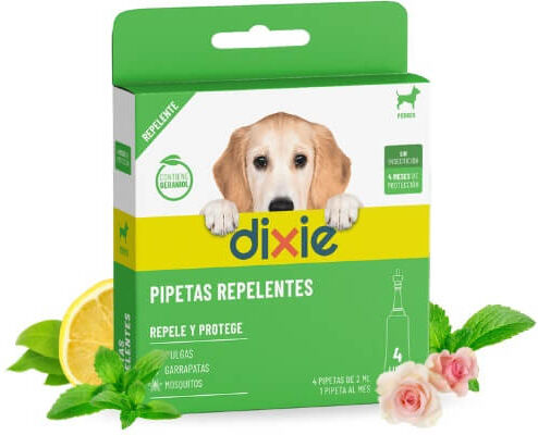 Dixie Pipetas Antiparasitarias Repelentes para Perros