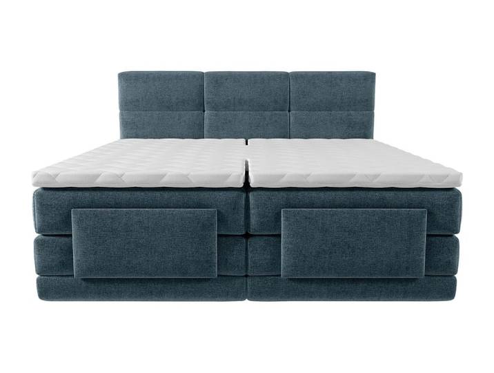 Lit boxspring polyester bleu