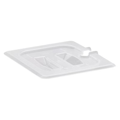 Deckel mit Einkerbung und Griff GN 1/6 - 16.2 x 17.6 cm - Transluzent - 6er-Set -. Cambro