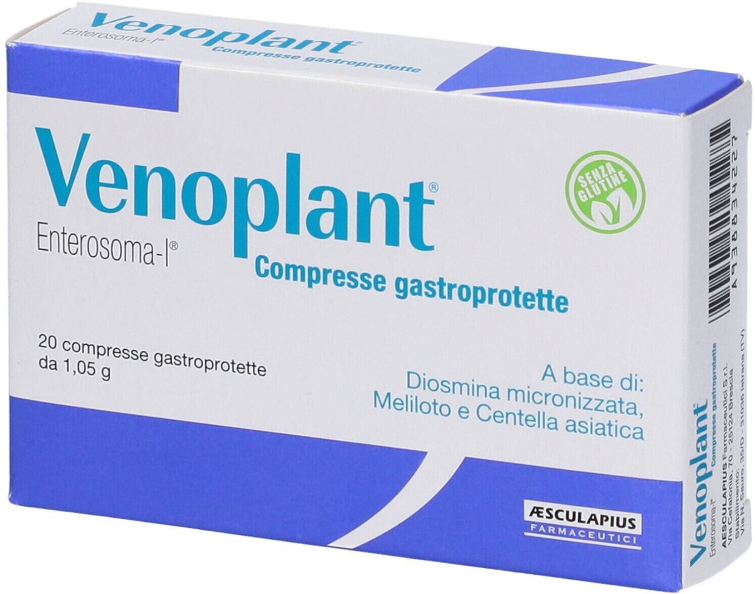 AESCULAPIUS FARMACEUTICI Srl Venoplant Integratore 20 Compresse