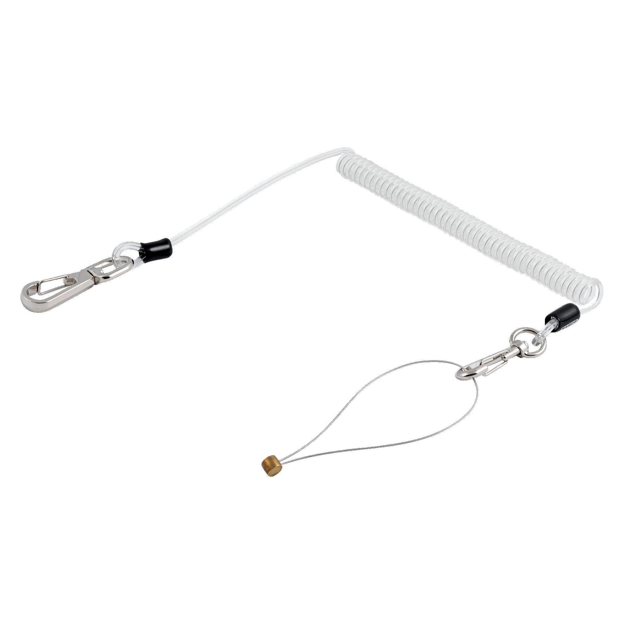 Bahco Aufrollbare Sicherungsleine mit Wendelschnur, mit 1-mm-Drahtschlaufe (439000000)