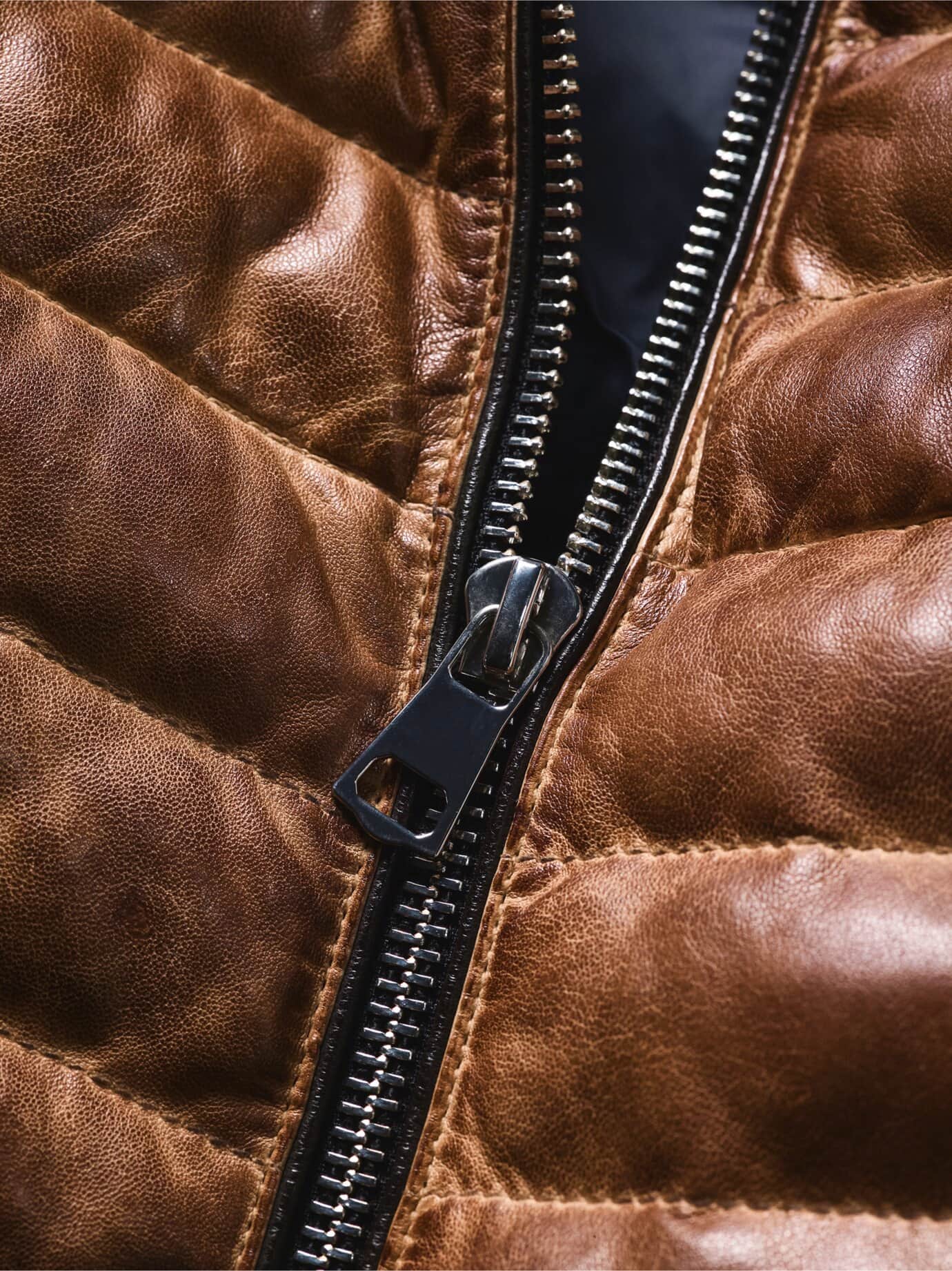 Mey & Edlich Hartgesottene Lederjacke Braun 50