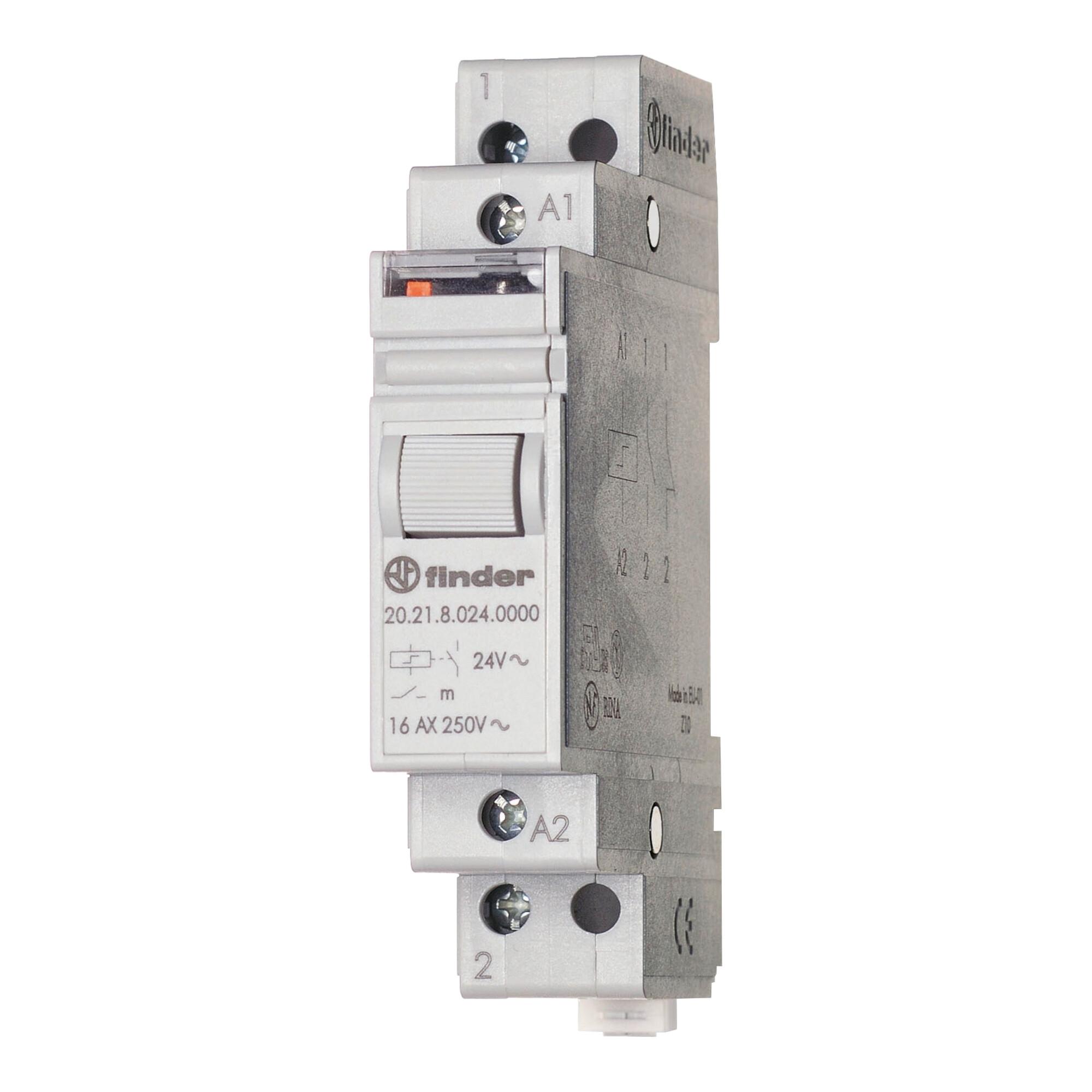 Finder Stromstoßschal.f.DIN-Schie 1S 20A 24VDC 20.21.9.024.4000 (202190244000)