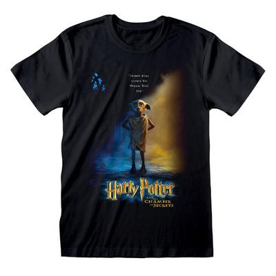 Harry Potter Dobby Poster Black T-Shirt XL