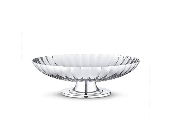 Georg Jensen GJ 170162 Plat avec Support\, Acier Inoxydable\, Acier Inoxydable\, 28 x 28 x 8\,5 cm