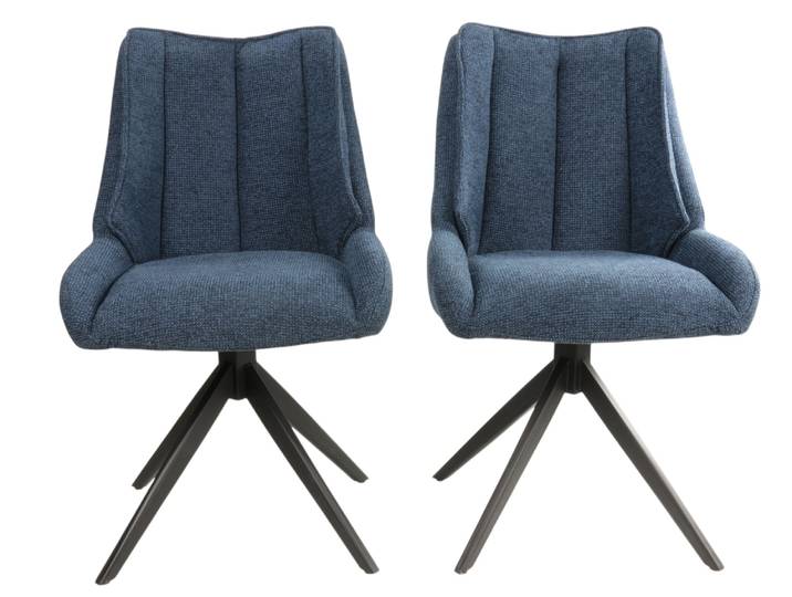 Paire de Chaise WEBBER bleu nuit