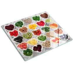 GLASPLATTE 60x52 cm Gesundes Essen