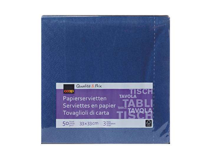 Inhouse Servietten dunkelblau 33cm 50 Stück