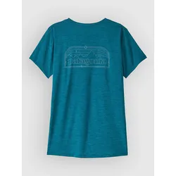Patagonia Cap Cool Daily - P-6 Cosmos T-Shirt glacial blu / lt glacial xd Gr. M