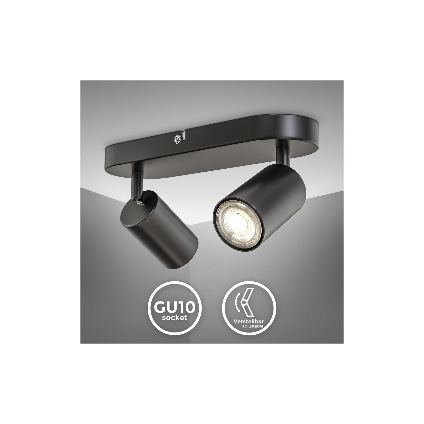 Spotleuchte, schwarz, 2xGU10/max. 5W exkl.