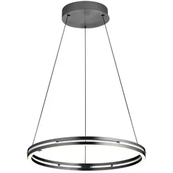 Elements LED-Pendelleuchte Ben Alu, Eisen, Stahl & Metall Grau Anthrazit