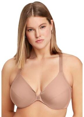 Plus Size Women's FRONT CLOSE WONDERWIRE BRA 1247 by Glamorise in Cappuccino (Size 42 F)