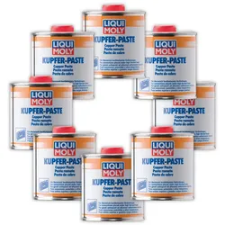 8x Bremsenpaste LIQUI MOLY 3081 Kupferpaste Kupfer-Paste Montage Bremse Fett 250g