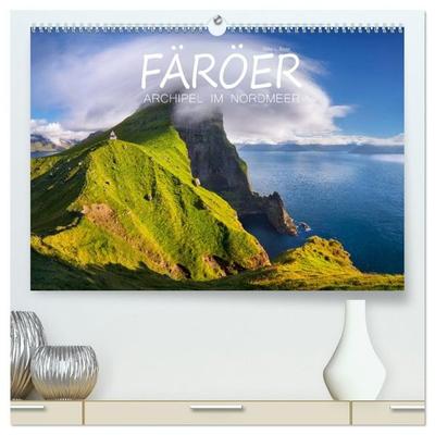 Färöer - Archipel im Nordmeer (hochwertiger Premium Wandkalender 2027 DIN A2 quer), Kunstdruck in Hochglanz